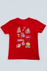 Футболка детская с принтом красная